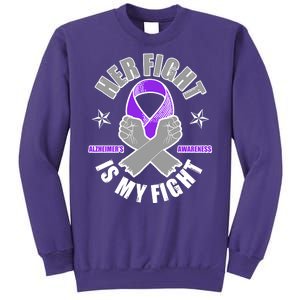 Her Fight Is My Fight Alzheimer's Awareness Sweatshirt