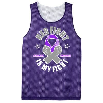 Her Fight Is My Fight Alzheimer's Awareness Mesh Reversible Basketball Jersey Tank