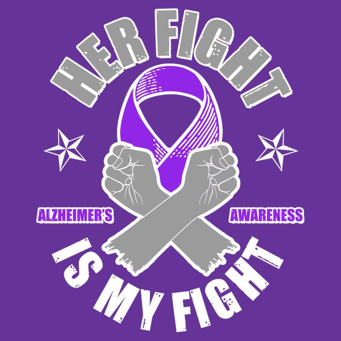 Her Fight Is My Fight Alzheimer's Awareness Baby Bodysuit
