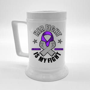 Her Fight Is My Fight Alzheimer's Awareness Beer Stein