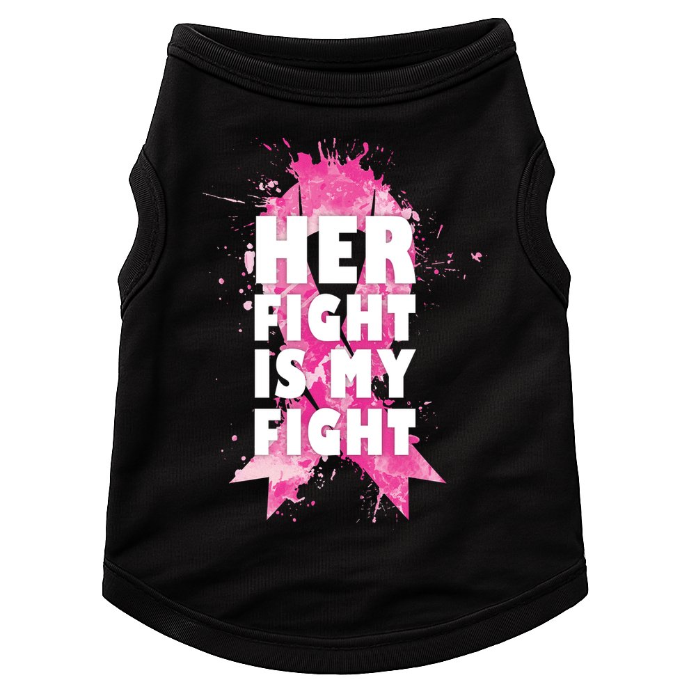 Her Fight Is My Fight Breast Cancer Doggie Tank