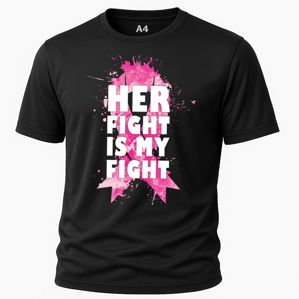 Her Fight Is My Fight Breast Cancer Cooling Performance Crew T-Shirt