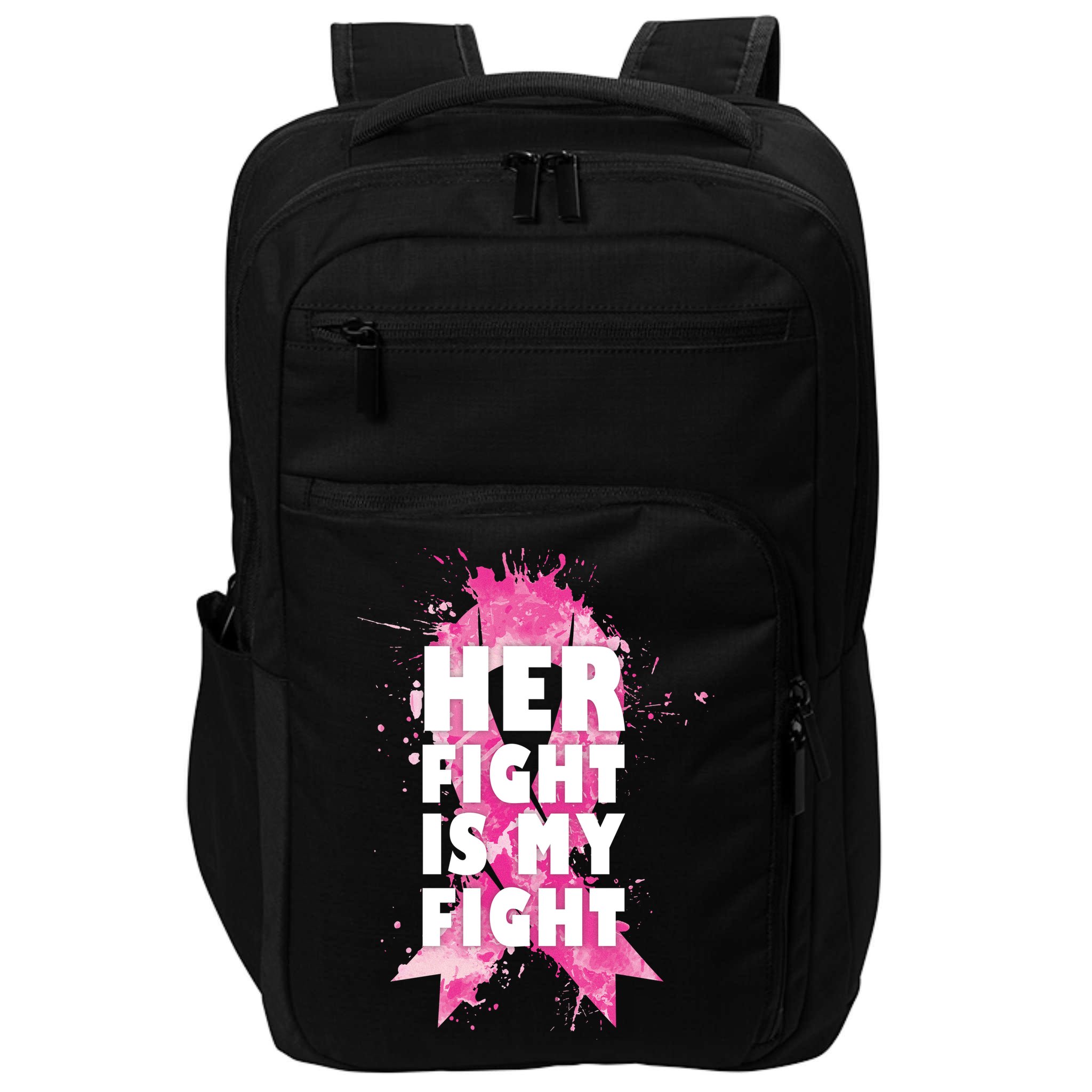 Her Fight Is My Fight Breast Cancer Impact Tech Backpack