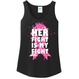 Her Fight Is My Fight Breast Cancer Ladies Essential Tank