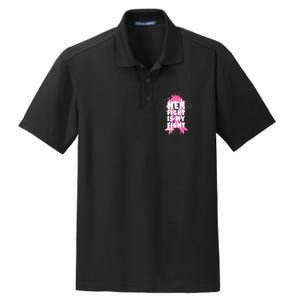 Her Fight Is My Fight Breast Cancer Dry Zone Grid Polo