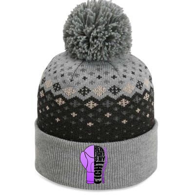 Her Fight is My Fight Lupus Awareness The Baniff Cuffed Pom Beanie