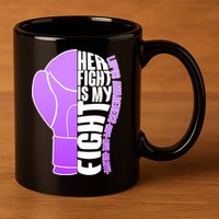 Her Fight is My Fight Lupus Awareness 11oz C Handle Ceramic Mug
