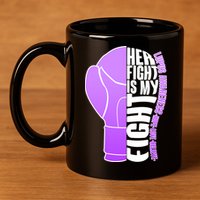 Her Fight is My Fight Lupus Awareness 11oz C Handle Ceramic Mug