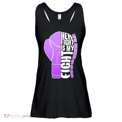 Her Fight is My Fight Lupus Awareness Ladies Essential Flowy Tank