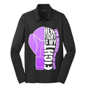 Her Fight is My Fight Lupus Awareness Silk Touch Performance Long Sleeve Polo