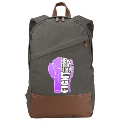 Her Fight is My Fight Lupus Awareness Cotton Canvas Backpack