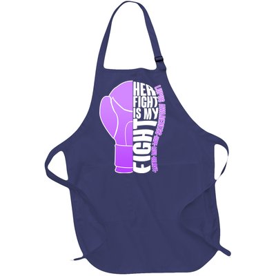 Her Fight is My Fight Lupus Awareness Full-Length Apron With Pockets