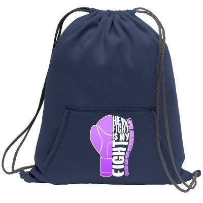 Her Fight is My Fight Lupus Awareness Sweatshirt Cinch Pack Bag