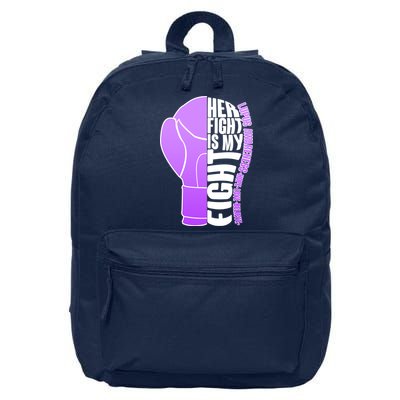 Her Fight is My Fight Lupus Awareness 16 in Basic Backpack