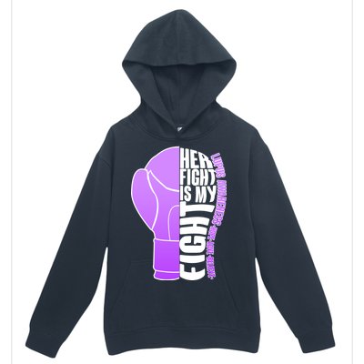 Her Fight is My Fight Lupus Awareness Urban Pullover Hoodie