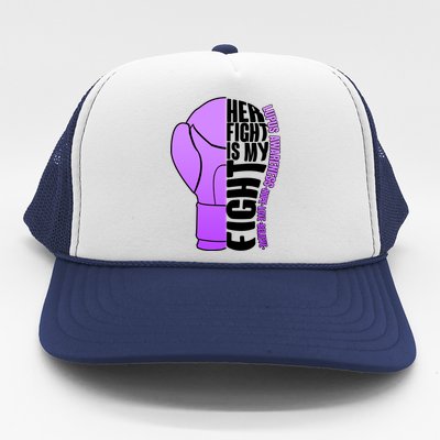 Her Fight is My Fight Lupus Awareness Trucker Hat