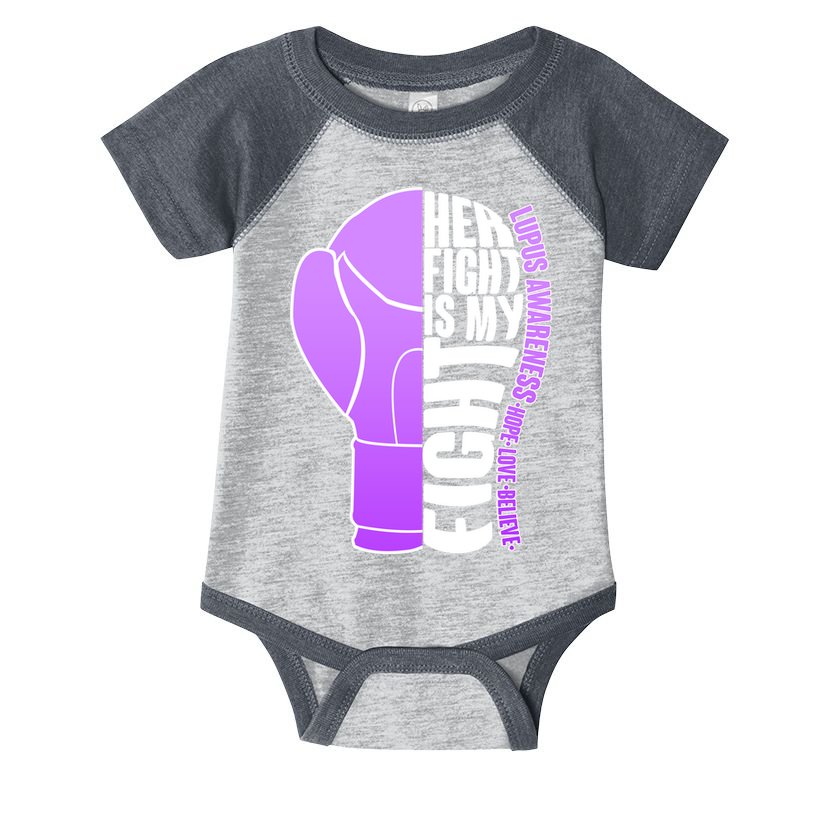 Her Fight is My Fight Lupus Awareness Infant Baby Jersey Bodysuit