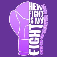 Her Fight is My Fight Lupus Awareness Women's V-Neck T-Shirt