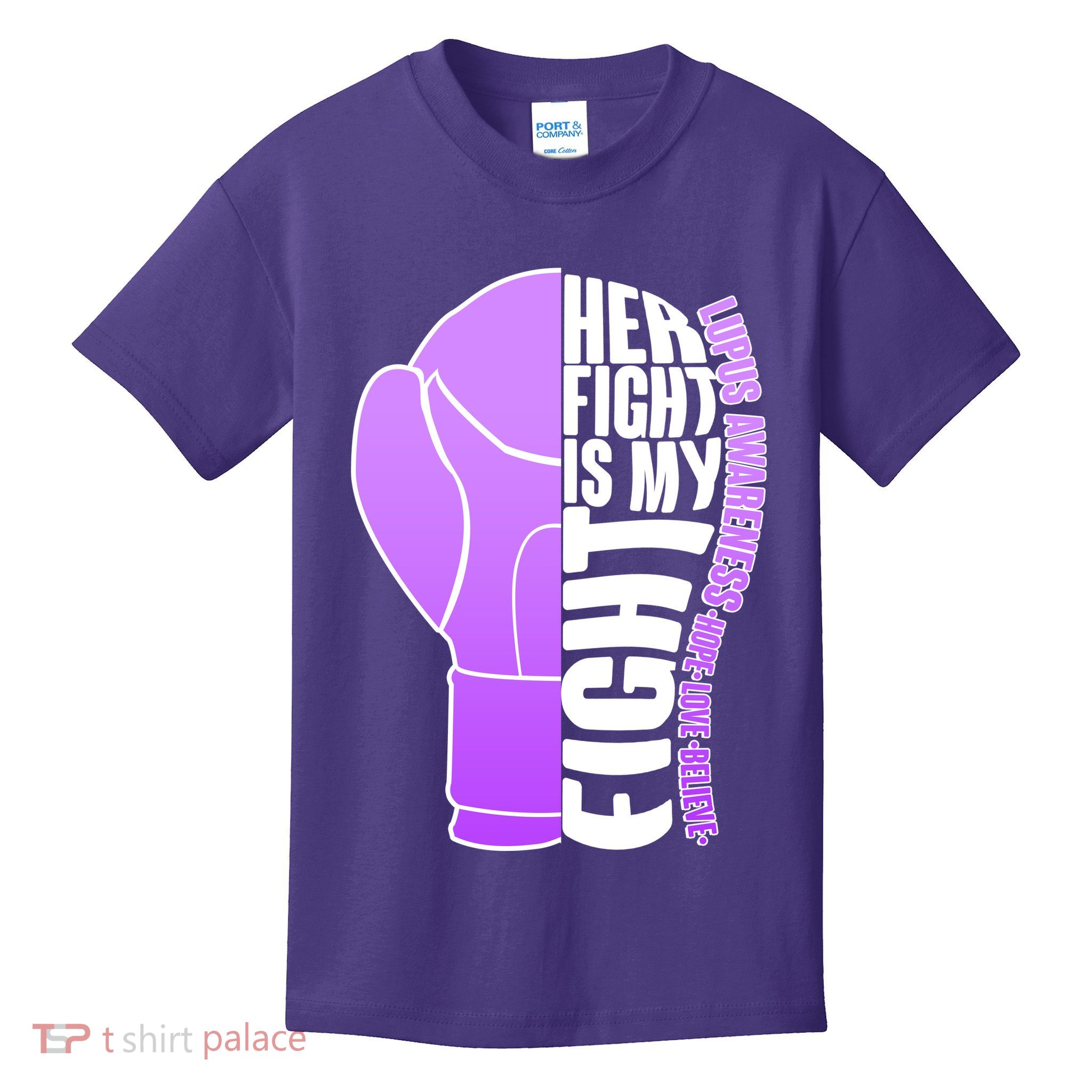 Her Fight is My Fight Lupus Awareness Kids T-Shirt