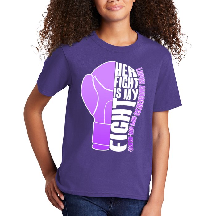 Her Fight is My Fight Lupus Awareness Kids T-Shirt