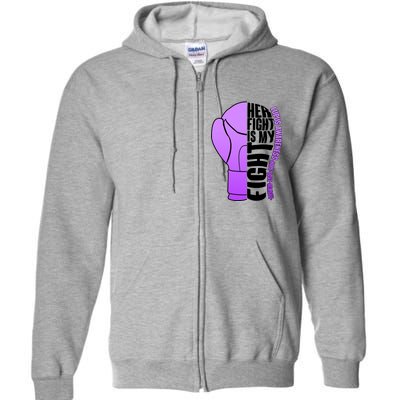 Her Fight is My Fight Lupus Awareness Full Zip Hoodie