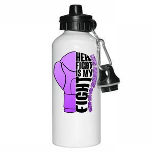 Her Fight is My Fight Lupus Awareness Aluminum Water Bottle