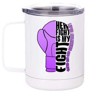 Her Fight is My Fight Lupus Awareness 12 oz Stainless Steel Tumbler Cup