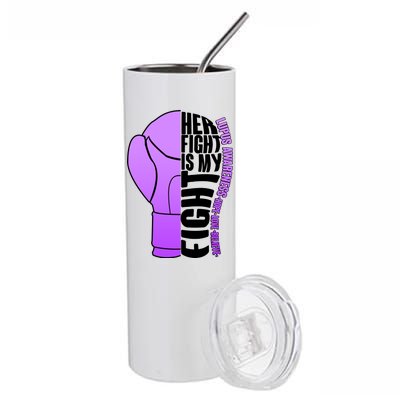 Her Fight is My Fight Lupus Awareness Stainless Steel Tumbler