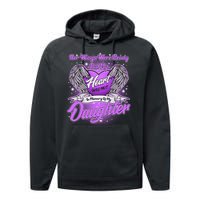 Her Wings Were Ready But My Heart Was Not In Memory of My Daughter Performance Fleece Hoodie