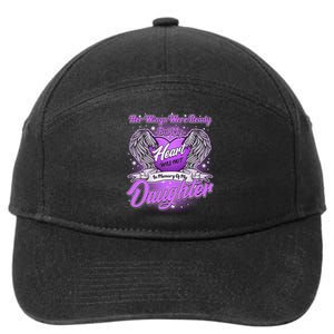 Her Wings Were Ready But My Heart Was Not In Memory of My Daughter 7-Panel Snapback Hat