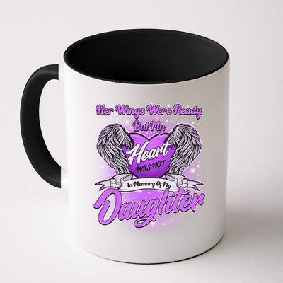 Her Wings Were Ready But My Heart Was Not In Memory of My Daughter Mug