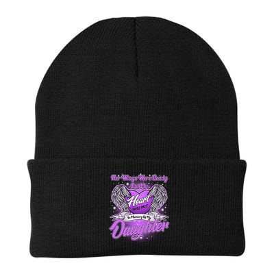 Her Wings Were Ready But My Heart Was Not In Memory of My Daughter Knit Cap Winter Beanie