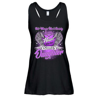 Her Wings Were Ready But My Heart Was Not In Memory of My Daughter Ladies Essential Flowy Tank