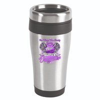 Her Wings Were Ready But My Heart Was Not In Memory of My Daughter 16oz Travel Tumbler
