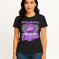 Her Wings Were Ready But My Heart Was Not In Memory of My Daughter Womens T-Shirt