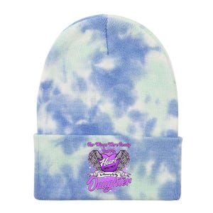 Her Wings Were Ready But My Heart Was Not In Memory of My Daughter Tie Dye 12in Knit Beanie