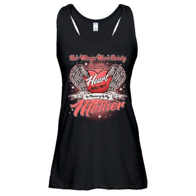 Her Wings Were Ready But My Heart Was Not In Memory Of My Mother Ladies Essential Flowy Tank