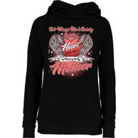 Her Wings Were Ready But My Heart Was Not In Memory Of My Mother Womens Funnel Neck Pullover Hood