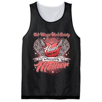 Her Wings Were Ready But My Heart Was Not In Memory Of My Mother Mesh Reversible Basketball Jersey Tank