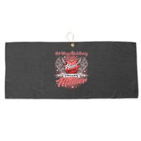 Her Wings Were Ready But My Heart Was Not In Memory Of My Mother Large Microfiber Waffle Golf Towel