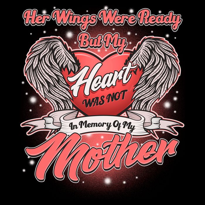 Her Wings Were Ready But My Heart Was Not In Memory Of My Mother Cooling Performance Long Sleeve Crew