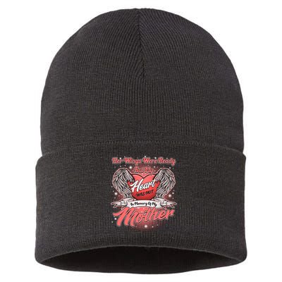 Her Wings Were Ready But My Heart Was Not In Memory Of My Mother Sustainable Knit Beanie