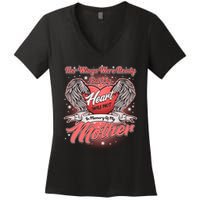 Her Wings Were Ready But My Heart Was Not In Memory Of My Mother Women's V-Neck T-Shirt