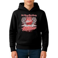 Her Wings Were Ready But My Heart Was Not In Memory Of My Mother Kids Hoodie