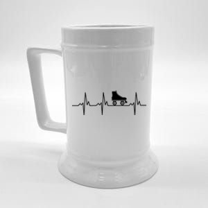 Heartbeat Ecg Roller Skates Roller Skating Inline Skating Gift Beer Stein