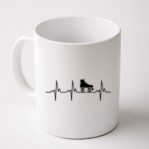 Heartbeat Ecg Roller Skates Roller Skating Inline Skating Gift Coffee Mug