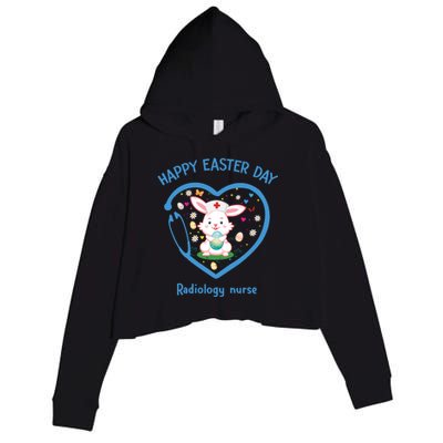 Happy Easter Radiology Nurse Cute Gift Cute Nurse Easter Day Funny Gift Crop Fleece Hoodie