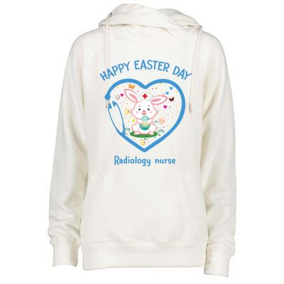 Happy Easter Radiology Nurse Cute Gift Cute Nurse Easter Day Funny Gift Womens Funnel Neck Pullover Hood