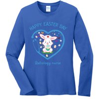 Happy Easter Radiology Nurse Cute Gift Cute Nurse Easter Day Funny Gift Ladies Long Sleeve Shirt