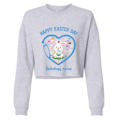 Happy Easter Radiology Nurse Cute Gift Cute Nurse Easter Day Funny Gift Cropped Pullover Crew